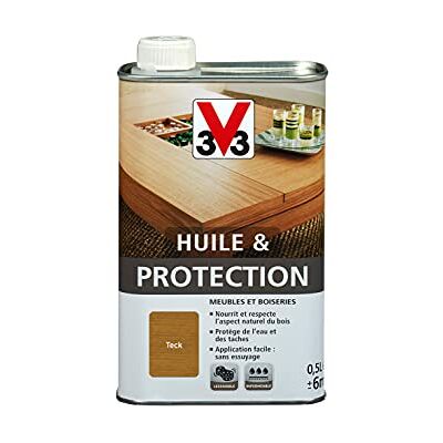 Huile de protection teck V33 - Entretien bois & meubles - Publicité Huile de protection teck V33 - Entretien bois & meubles - Publicité