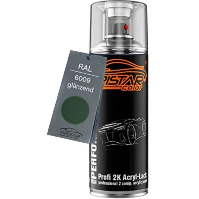 TRISTARcolor RAL 6009 Tannengrün brillant Bombe de peinture acrylique 2K aérosol peinture à vaporiser peinture à pulvériser 400 ml séchage rapide - Publicité TRISTARcolor RAL 6009 Tannengrün brillant Bombe de peinture acrylique 2K aérosol peinture à vaporiser peinture à pulvériser 400 ml séchage rapide - Publicité