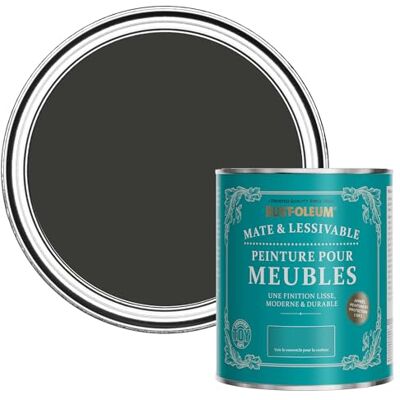 Rust-Oleum Peinture Noir Mate & Lessivable pour Meubles, Finition Mate Magie Noire 750ml - Publicité Rust-Oleum Peinture Noir Mate & Lessivable pour Meubles, Finition Mate Magie Noire 750ml - Publicité