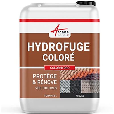 ARCANE INDUSTRIES Hydrofuge Toiture Coloré Imperméabilisant Tuile COLORHYDRO 5 L (jusqu'à 20 m²) Ardoise RAL 9004 - Publicité ARCANE INDUSTRIES Hydrofuge Toiture Coloré Imperméabilisant Tuile COLORHYDRO 5 L (jusqu'à 20 m²) Ardoise RAL 9004 - Publicité