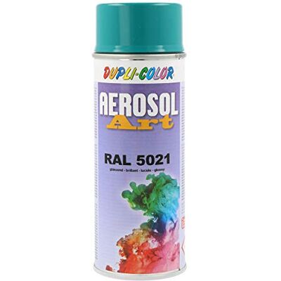 DUPLI-COLOR Duplicolor 722592 Spray Aérosol Art RAL 5021, Brillant, 400 ML - Publicité DUPLI-COLOR Duplicolor 722592 Spray Aérosol Art RAL 5021, Brillant, 400 ML - Publicité