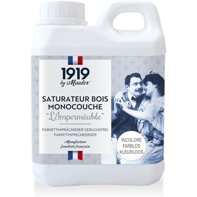 MAULER 1919 BY Saturateur monocouche Incolore 5L = 75m2 « L’imperméable » : terrasse & bois extérieur – protection anti-UV, grisaillement, intempérie, usure - Publicité MAULER 1919 BY Saturateur monocouche Incolore 5L = 75m2 « L’imperméable » : terrasse & bois extérieur – protection anti-UV, grisaillement, intempérie, usure - Publicité