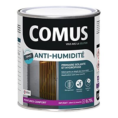 Comus - ANTI-HUMIDITE 0,75L Mat Blanc - Peinture - Publicité Comus - ANTI-HUMIDITE 0,75L Mat Blanc - Peinture - Publicité