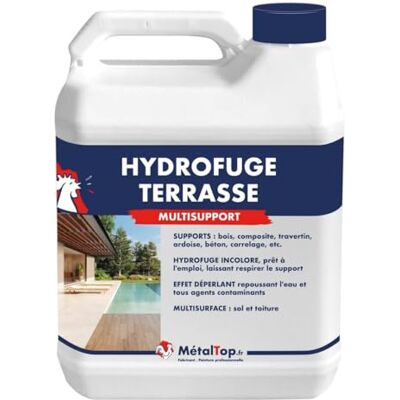 Metaltop Métaltop Hydrofuge Terrasse 5 L Protection anti-humidité pour dalles, carrelage poreux et béton extérieur. Publicité Metaltop Métaltop Hydrofuge Terrasse 5 L Protection anti-humidité pour dalles, carrelage poreux et béton extérieur. Publicité