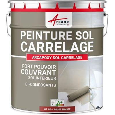Peinture à base de résine pour sols et carreaux - Kit 1 Kg pour 5m² - Publicité Peinture à base de résine pour sols et carreaux - Kit 1 Kg pour 5m² - Publicité