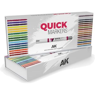 AK Interactive AK QUICK MARKER AKMQ150 SPECIAL BOX FULL RANGE (34x) - Publicité AK Interactive AK QUICK MARKER AKMQ150 SPECIAL BOX FULL RANGE (34x) - Publicité