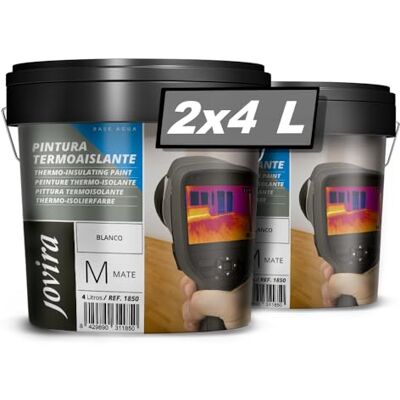 Jovira - Termoaislante Blanca - 2x4L - Intérieur - Peinture - Publicité Jovira - Termoaislante Blanca - 2x4L - Intérieur - Peinture - Publicité