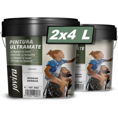JOVIRA PINTURAS - Ultramate Blanca - Intérieur-Extérieur - 2x5 L - Paint - Publicité JOVIRA PINTURAS - Ultramate Blanca - Intérieur-Extérieur - 2x5 L - Paint - Publicité