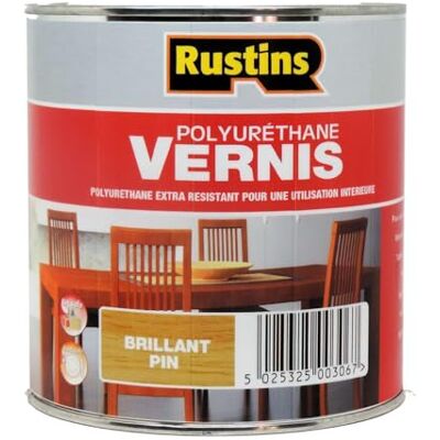 Rustins Rustin's Vernis brillant polyuréthane pour bois intérieur Pin 250 ml 3.5 m² - Publicité Rustins Rustin's Vernis brillant polyuréthane pour bois intérieur Pin 250 ml 3.5 m² - Publicité