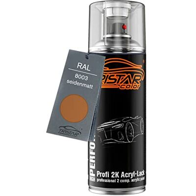 TRISTARcolor RAL 8003 Lehmbraun mat satiné Bombe de peinture acrylique 2K aérosol peinture à vaporiser peinture à pulvériser 400 ml séchage rapide - Publicité TRISTARcolor RAL 8003 Lehmbraun mat satiné Bombe de peinture acrylique 2K aérosol peinture à vaporiser peinture à pulvériser 400 ml séchage rapide - Publicité