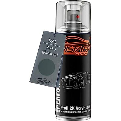 TRISTARcolor RAL 7016 Anthrazitgrau brillant Bombe de peinture acrylique 2K aérosol peinture à vaporiser peinture à pulvériser 400 ml séchage rapide - Publicité TRISTARcolor RAL 7016 Anthrazitgrau brillant Bombe de peinture acrylique 2K aérosol peinture à vaporiser peinture à pulvériser 400 ml séchage rapide - Publicité