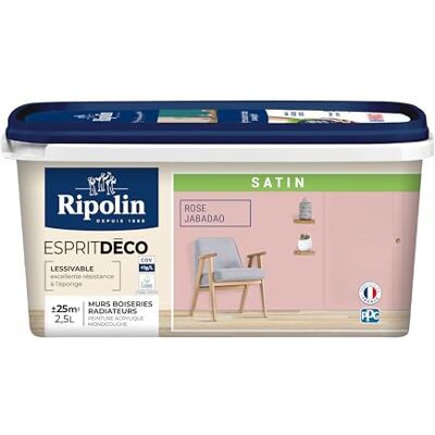 RIPOLIN - Satin Ultra - Rose - Satin - Peinture - Publicité RIPOLIN - Satin Ultra - Rose - Satin - Peinture - Publicité