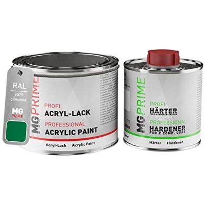 PRiME RAL 6029 Vert menthe/Mint green Peinture acrylique brillante Pot de 0,75 litre / 750 ml, y compris le durcisseur - Publicité PRiME RAL 6029 Vert menthe/Mint green Peinture acrylique brillante Pot de 0,75 litre / 750 ml, y compris le durcisseur - Publicité