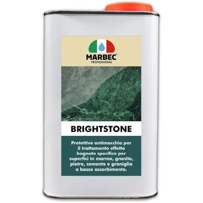 Marbec BRIGHTSTONE 1LT Protection anti-taches pour traitement effet mouillé spécifique pour marbre, granit, pierre, béton et terrazzo à faible absorption. Publicité Marbec BRIGHTSTONE 1LT Protection anti-taches pour traitement effet mouillé spécifique pour marbre, granit, pierre, béton et terrazzo à faible absorption. Publicité