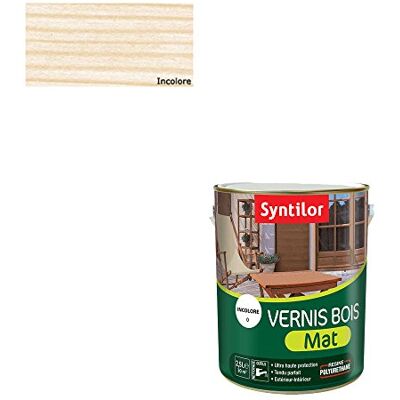 Syntilor Vernis Bois Incolore Mat 2,5L - Publicité Syntilor Vernis Bois Incolore Mat 2,5L - Publicité
