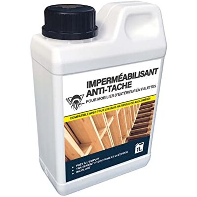 Méduze Imperméabilisant anti-tache pour mobilier en palettes 1L - Publicité Méduze Imperméabilisant anti-tache pour mobilier en palettes 1L - Publicité