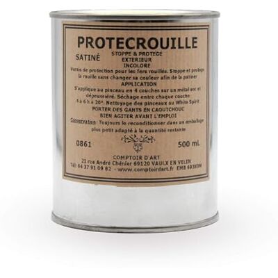 ART Vernis de Protection (0861) pour Métaux Ferreux Protection Contre La Corrosion Peinture De Protection Résistant à La Rouille Traitement Antirouille Finition (Satin, 500mL) - Publicité ART Vernis de Protection (0861) pour Métaux Ferreux Protection Contre La Corrosion Peinture De Protection Résistant à La Rouille Traitement Antirouille Finition (Satin, 500mL) - Publicité