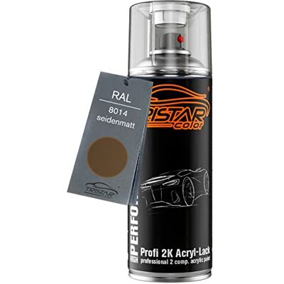 TRISTARcolor RAL 8014 Sepiabraun mat satiné, bombe de peinture acrylique 2K bombe aérosol 400 ml, à séchage rapide - Publicité TRISTARcolor RAL 8014 Sepiabraun mat satiné, bombe de peinture acrylique 2K bombe aérosol 400 ml, à séchage rapide - Publicité