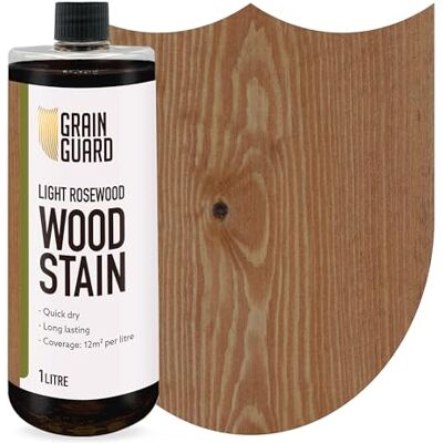 GRAIN GUARD Teinture pour bois Palissandre Clair 1 litre À base d'eau et à faible odeur Écologique et non toxique Teinture pour bois d'intérieur Application facile Séchage rapide - Publicité GRAIN GUARD Teinture pour bois Palissandre Clair 1 litre À base d'eau et à faible odeur Écologique et non toxique Teinture pour bois d'intérieur Application facile Séchage rapide - Publicité