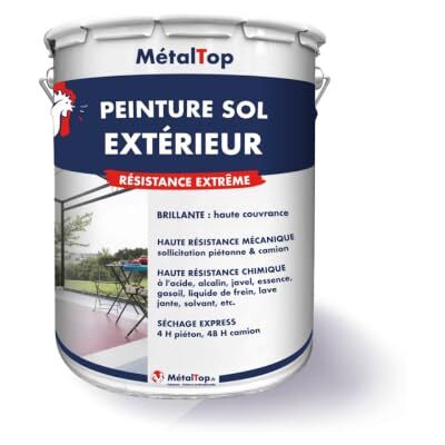 Metaltop Peinture Sol Exterieur Ivoire Ton pierre RAL 1015-1 L Pour béton et ciment, protège et résiste aux UV et intempéries. Publicité Metaltop Peinture Sol Exterieur Ivoire Ton pierre RAL 1015-1 L Pour béton et ciment, protège et résiste aux UV et intempéries. Publicité