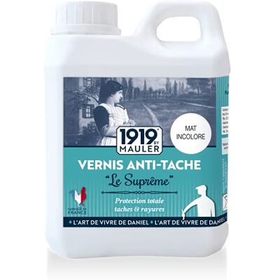 MAULER Vernis Bois & Peinture Antitache Le Suprême Mat Incolore 1L - Publicité MAULER Vernis Bois & Peinture Antitache Le Suprême Mat Incolore 1L - Publicité