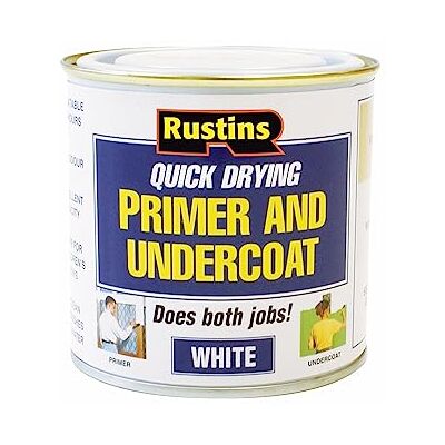 Rustins Primer et Sous-couche Blanc - 250ml - primer and undercoat - Publicité Rustins Primer et Sous-couche Blanc - 250ml - primer and undercoat - Publicité