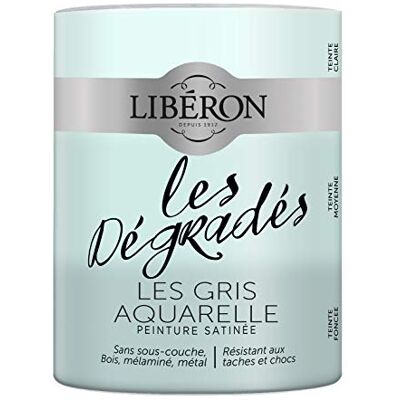 Libéron Peinture décorative, Les dégradés, Les Gris Aquarelle, 600 ML - Publicité Libéron Peinture décorative, Les dégradés, Les Gris Aquarelle, 600 ML - Publicité