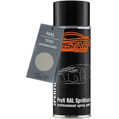 TRISTARcolor RAL 7030 Steingrau mat satiné, bombe de peinture bombe aérosol 400 ml, à séchage rapide - Publicité TRISTARcolor RAL 7030 Steingrau mat satiné, bombe de peinture bombe aérosol 400 ml, à séchage rapide - Publicité