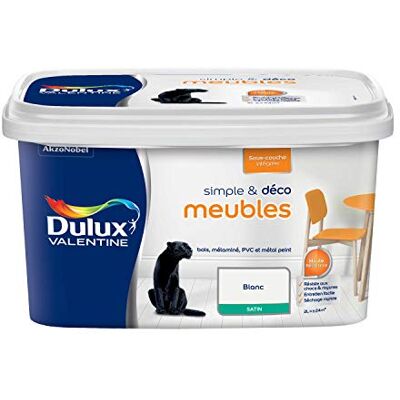 DULUX VALENTINE Peinture Satinée pour Meubles - Rénovation Intérieure - 2L - Publicité DULUX VALENTINE Peinture Satinée pour Meubles - Rénovation Intérieure - 2L - Publicité