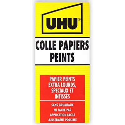 UHU Colle Extra-Forte Pour Papiers Peints Lourds, Extra-Lourds et Speciaux, 180 Grammes - Publicité UHU Colle Extra-Forte Pour Papiers Peints Lourds, Extra-Lourds et Speciaux, 180 Grammes - Publicité