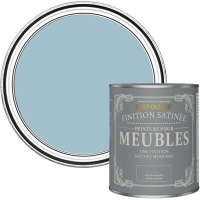 Rust-Oleum Peinture Bleue pour Meubles, Finition Satinée Après l'orage 750ml - Publicité Rust-Oleum Peinture Bleue pour Meubles, Finition Satinée Après l'orage 750ml - Publicité