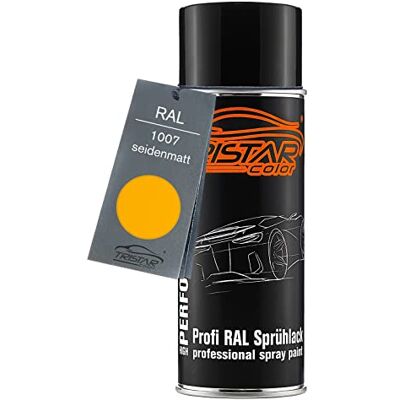 TRISTARcolor RAL 1007 Gelb mat satiné, bombe de peinture bombe aérosol 400 ml, à séchage rapide - Publicité TRISTARcolor RAL 1007 Gelb mat satiné, bombe de peinture bombe aérosol 400 ml, à séchage rapide - Publicité