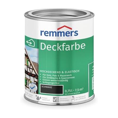 Remmers Couche de finition, couleur : noir, 750 ml - Publicité Remmers Couche de finition, couleur : noir, 750 ml - Publicité