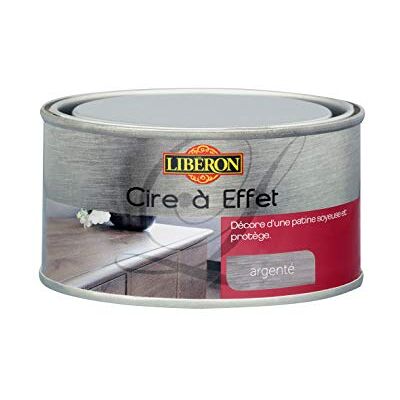Libéron Cire à effet pour meubles et objets, Argenté, 250mL - Publicité Libéron Cire à effet pour meubles et objets, Argenté, 250mL - Publicité