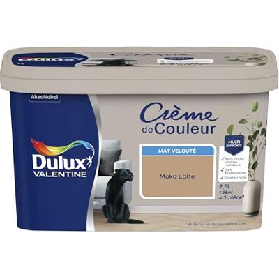 Dulux Valentine - Crème De Couleur Moka Latte - 2,5 L - Paint - Publicité Dulux Valentine - Crème De Couleur Moka Latte - 2,5 L - Paint - Publicité