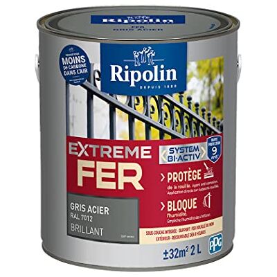 Peinture RAL 7012 Gris Ripolin - Protection contre la rouille - Publicité Peinture RAL 7012 Gris Ripolin - Protection contre la rouille - Publicité