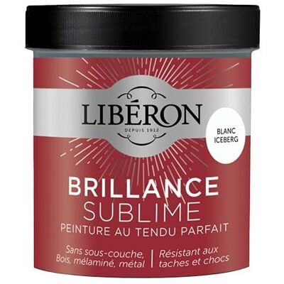 Libéron Peinture Brillance Sublime Blanc Iceberg 0,5 L - Publicité Libéron Peinture Brillance Sublime Blanc Iceberg 0,5 L - Publicité