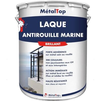 Metaltop Laque Antirouille Marine Gris ardoise RAL 7015-15 L Peinture résistante pour métal exposé aux conditions difficiles - Publicité Metaltop Laque Antirouille Marine Gris ardoise RAL 7015-15 L Peinture résistante pour métal exposé aux conditions difficiles - Publicité