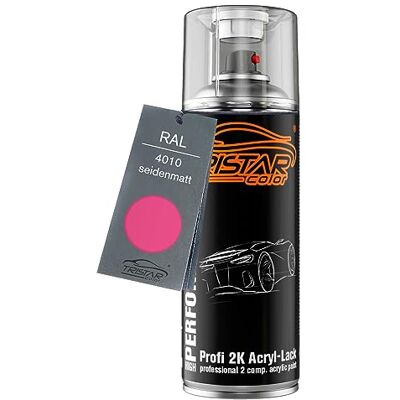 TRISTARcolor RAL 4010 Telemagenta mat satiné Bombe de peinture acrylique 2K aérosol peinture à vaporiser peinture à pulvériser 400 ml séchage rapide - Publicité TRISTARcolor RAL 4010 Telemagenta mat satiné Bombe de peinture acrylique 2K aérosol peinture à vaporiser peinture à pulvériser 400 ml séchage rapide - Publicité