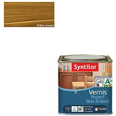 Syntilor Vernis Aspect Bois Chêne Moyen Brillant 0,75L - Publicité Syntilor Vernis Aspect Bois Chêne Moyen Brillant 0,75L - Publicité