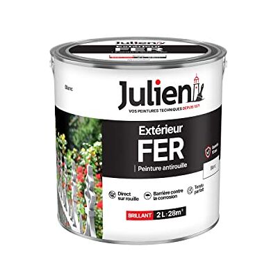 JULIEN Peinture métal antirouille blanche - 2L - Peinture - Publicité JULIEN Peinture métal antirouille blanche - 2L - Peinture - Publicité