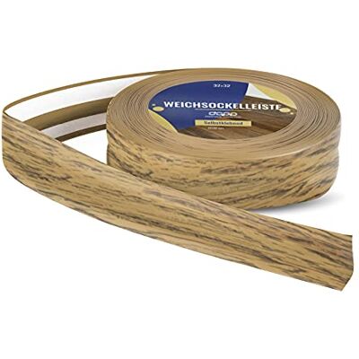 DQ-PP Plinthe souple 40 m (2 x 20 m) Chêne 32 x 23 mm PVC Plinthes autocollantes Angle de flexion Plinthes en caoutchouc Profilé d'angle Barre de finition - Publicité DQ-PP Plinthe souple 40 m (2 x 20 m) Chêne 32 x 23 mm PVC Plinthes autocollantes Angle de flexion Plinthes en caoutchouc Profilé d'angle Barre de finition - Publicité