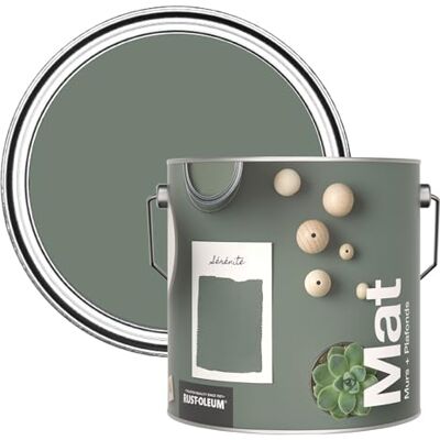 Rust-Oleum Peinture Mate Murs et Plafonds Verte Sérénité 2,5L - Publicité Rust-Oleum Peinture Mate Murs et Plafonds Verte Sérénité 2,5L - Publicité