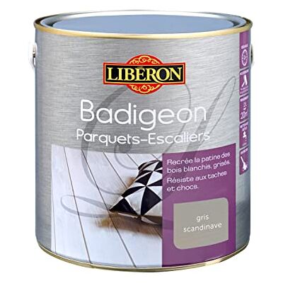 Libéron LIBERON Badigeon parquets-escaliers, Gris scandinave, 2L - Publicité Libéron LIBERON Badigeon parquets-escaliers, Gris scandinave, 2L - Publicité