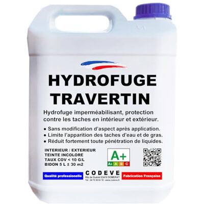 Codève bois Hydrofuge Travertin Codeve Bois 5L Intérieur/extérieur Protection Contre Les Taches En Intérieur Et Extérieur. Publicité Codève bois Hydrofuge Travertin Codeve Bois 5L Intérieur/extérieur Protection Contre Les Taches En Intérieur Et Extérieur. Publicité