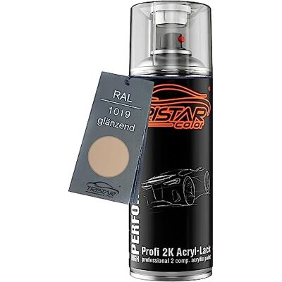 TRISTARcolor RAL 1019 Graubeige brillant Bombe de peinture acrylique 2K aérosol peinture à vaporiser peinture à pulvériser 400 ml séchage rapide - Publicité TRISTARcolor RAL 1019 Graubeige brillant Bombe de peinture acrylique 2K aérosol peinture à vaporiser peinture à pulvériser 400 ml séchage rapide - Publicité