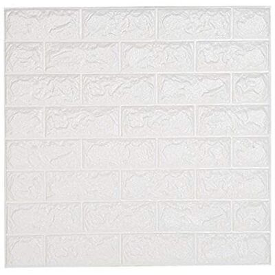 NHSUNRAY Papier Peint Brique 3D Papier Peint Adhesif Panneau Mural Adhésif Mousse PE Stickers Murale Décoradif Dalle Adhesive Murale pour Chambre Maison Cuisine (Blanc, 1 Pièce) - Publicité NHSUNRAY Papier Peint Brique 3D Papier Peint Adhesif Panneau Mural Adhésif Mousse PE Stickers Murale Décoradif Dalle Adhesive Murale pour Chambre Maison Cuisine (Blanc, 1 Pièce) - Publicité