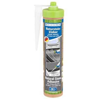 WEICON Green Tube Colle pour pierre naturelle 280 ml pour tous types de pierres, pour intérieur et extérieur, cartouche en carton 100 % recyclable, réutilisable, blanc - Publicité WEICON Green Tube Colle pour pierre naturelle 280 ml pour tous types de pierres, pour intérieur et extérieur, cartouche en carton 100 % recyclable, réutilisable, blanc - Publicité