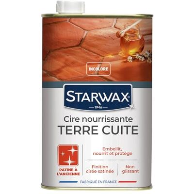 Starwax incolore 1L pour terracotta et pierres cuites - Publicité Starwax incolore 1L pour terracotta et pierres cuites - Publicité