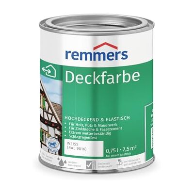 Remmers Peinture recouvrante Blanche 750 ml - Publicité Remmers Peinture recouvrante Blanche 750 ml - Publicité
